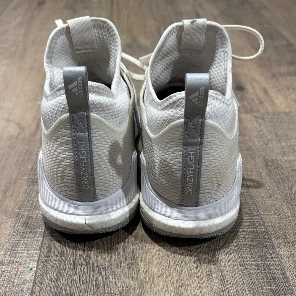 Adidas Men's White and Gray Sneakers - Picture 4 of 5